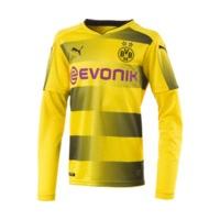 puma borussia dortmund home jersey youth 20172018 longsleeve