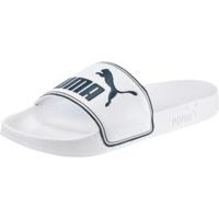 puma leadcat slide whiteblue wing teal