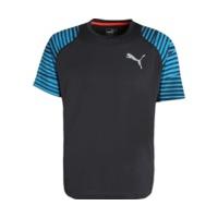 puma active training vent graphic t shirt asphalt watomic blue