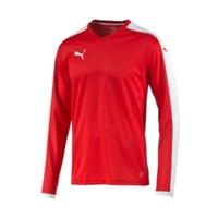 puma football longsleeve jersey team redwhite