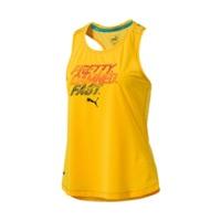 Puma Running Women\'s PWRCOOL Slogan Tank Top ultra yellow