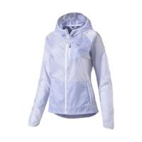 puma running womens lite jacket whitetrue blue