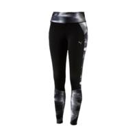 puma running womens graphic tights blackblack