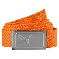 puma youth webbing belt orange