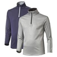 Puma Core Fleece 1/4 Zip Junior Golf Tops - Grey Heather Small (Age 7-8)