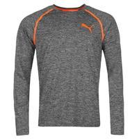 puma bonded long sleeve training top mens