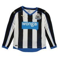 Puma Newcastle United Football Club Long Sleeve Home Shirt Junior Boys