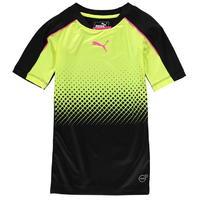 puma evo thermo tech football training top junior boys