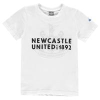 puma newcastle united graphic t shirt junior boys