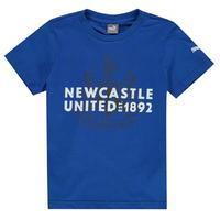 puma newcastle united graphic t shirt junior boys