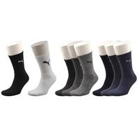 Puma Sports Socks UK Size 9-11 Black 3 Pack