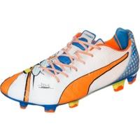 Puma evoPOWER 1.2 POP FG white/orange clown fish/electric blue lemonade