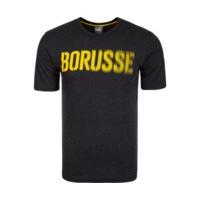 Puma BVB T-Shirt Borusse dark grey heather/cyber yellow
