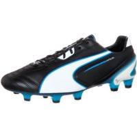 Puma King SL FG black/white/fluo blue