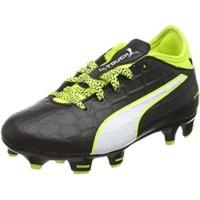 Puma evoTOUCH 3 FG Jr black/white/safety yellow