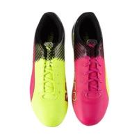 puma evospeed 55 tricks fg men pink glosafety yellowblack