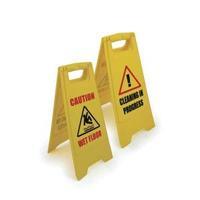 pvc sign 300x400x600mm caution wet floor spcfs01