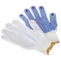 PVC Anti-Slip Nylon Knitted Gloves in Packs of 5