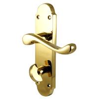 pvd brass oakey bathroom door handles set