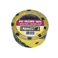 PVC Hazard Tape Black / Yellow 50mm x 33m