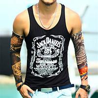 PX Men\'S Summer Trend Printing Sleeveless Vest Tank Tops