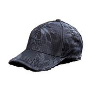 Python Camouflage Hat Simplicity Outdoor Sun Hat Army Hat Woodland Camo Outdoor Tactical Cap for Fishing Hiking Hunting Black python Camouflage