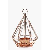 Pyramid Candle Holder - bronze