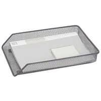 q connect mesh a4 letter tray silver