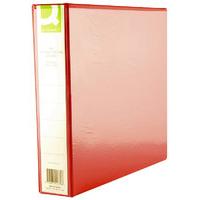 Q CONNECT PRES BINDER 4DRING 40MM RED