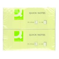 Q Connect Quick Sticky Note 40x50mm Ylw - 12 Pack