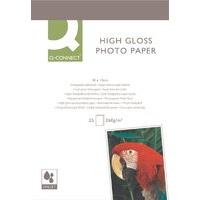 Q-Connect Photo Paper High Gloss Paper 10X15CM 260G P25