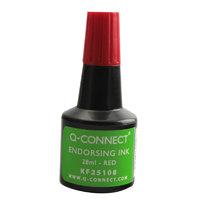 Q CONNECT ENDORSING INK 28ML RED