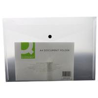 Q Connect Doc Folder Plastic A4 Clr - 12 Pack