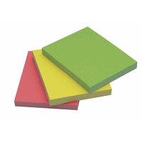 q connect quick sticky note 40x50mm neon 3 pack