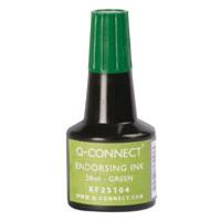 q connect endorsing ink 28ml green