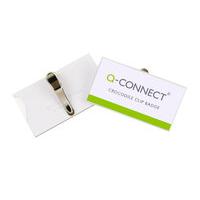 Q CONNECT CROC CLIP BADGE 40X75MM P25