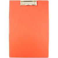 Q CONNECT PVC CLIPBOARD FOLDOVER RED