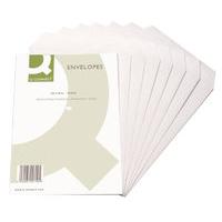 q connect c4 90g white self seal envelopes 250 pack