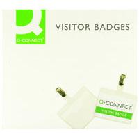 Q CONNECT VISITOR BADGE 60 X 90MM PK25