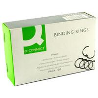 Q CONNECT BINDING RINGS 19MM PK100
