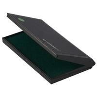 q connect large stamp pad metal case green