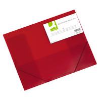 Q CONNECT ELASTICATED FOLIO RED