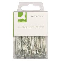 Q Connect Paper Clip 50mm Corrugated - 40 Pack