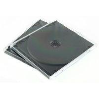 q connect cd jewel cases blackclear p10