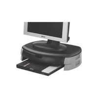 Q Connect Monitor/ Printer Stand with Drawer - Black