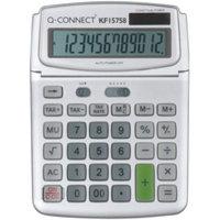 Q-Connect Large Table Top 12 Digit Calculator Grey