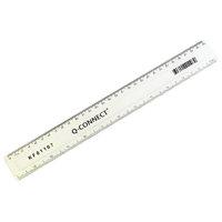 Q Connect 30cm Ruler - Clear