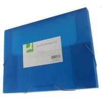 Q-Connect Elasticated Box File Blue