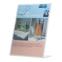 q connect slanted sign holder l shape a4