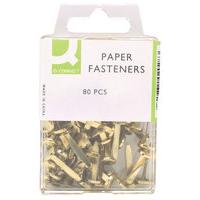 Q Connect Paper Fastener 17mm Pk80 - 10 Pack